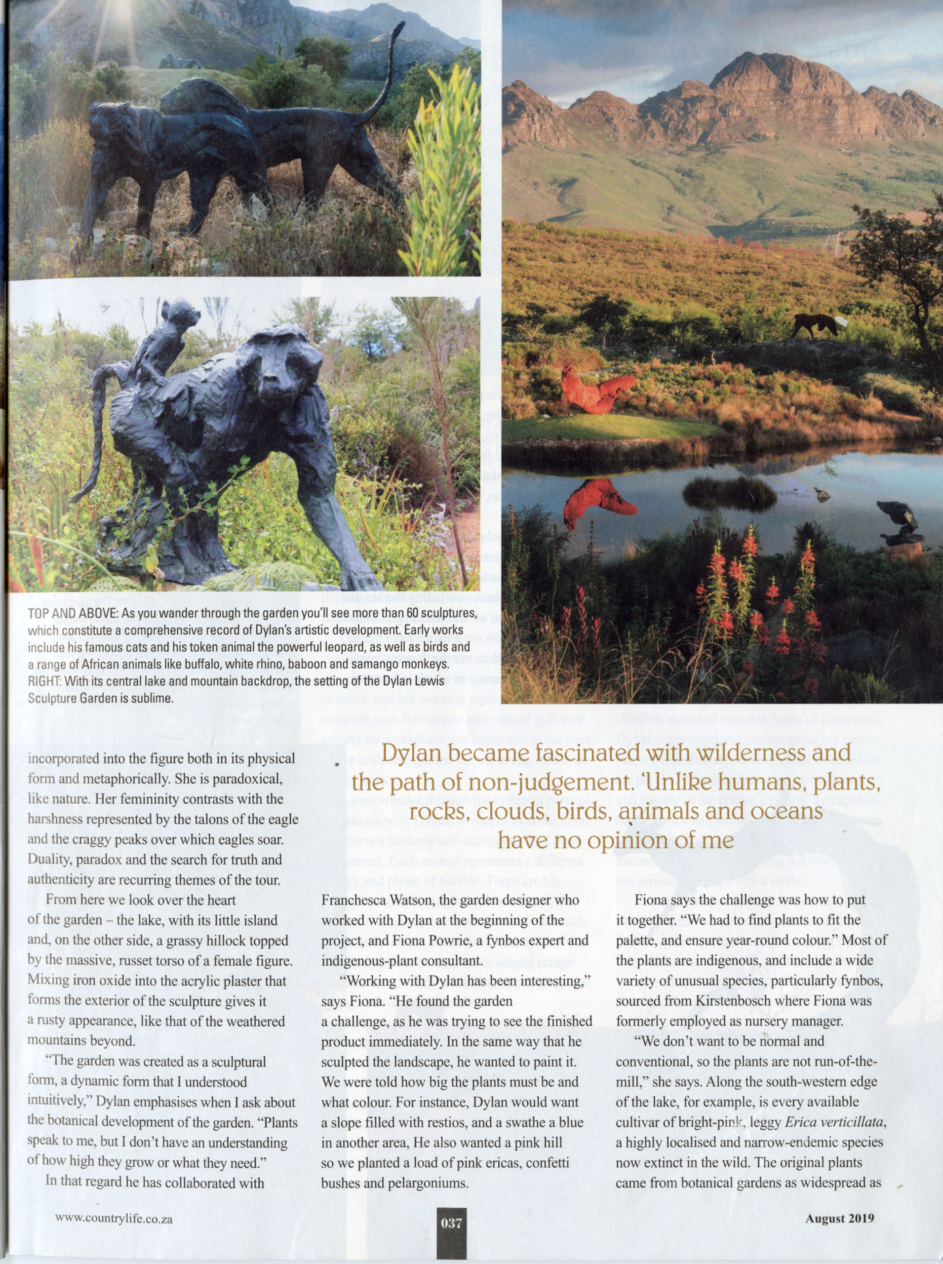 Country Life Aug 2019 pg 37